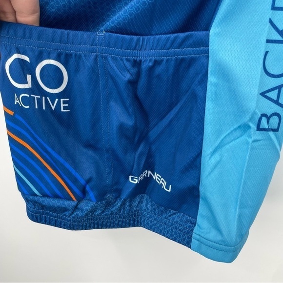 Louis Garneau Women's XS Backroads Blue Cycling Sport Jersey Graphic NWT - Picture 3 of 7